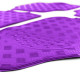 Univerzálne Gumené koberčeky univerzálne s imitáciou hliníka fialová | race-shop.sk
