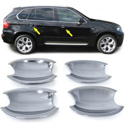 Kryty kľučiek chrom vhodné pre BMW X5 E70 X6 E71 E90 E91