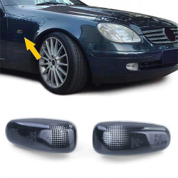 Bočné smerovky tmavé čierna (pár) pre Mercedes Sprinter Vito W210 SLK R170
