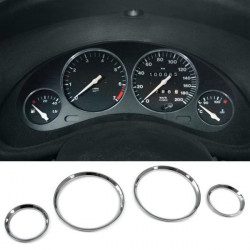 Dekoratívne krúžky prístrojovky 4ks chrom pre Opel Corsa B Tigra A