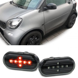 LED bočné smerovky čierna pre Smart Fortwo 453 od 14