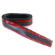 Body kit a vizuálne doplnky Predný spoiler lip Univerzálny flexibilný 2,5mx5cm carbon červená | race-shop.sk