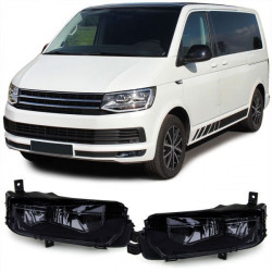 RACES hmlové svetlá pre VW T6 Bus Transporter 15, čierno-dymová, číra