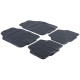 Univerzálne Gumené koberčeky univerzálne s imitáciou hliníka čierna | race-shop.sk