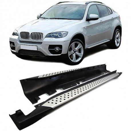 Body kit a vizuálne doplnky RACES bočné nášľapy pre BMW X6 E71 E72 08-14, hliník | race-shop.sk