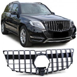 Maska chladiča sport čierna lesklá chrom pre Mercedes GLK X204 facelift 12-15