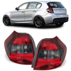 Zadné svetlá červeno čierne tmavé (pár) pre 1 Series BMW E81 E87 04-07