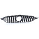 Body kit a vizuálne doplnky Čierna lesklá maska chladiča pre Mercedes C Class W205 S205 14-18 | race-shop.sk