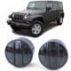 Osvetlenie LED Číre predné smerovky s parkovacím svetlom čierne tmavé pre Jeep Wrangler JK from 07 | race-shop.sk