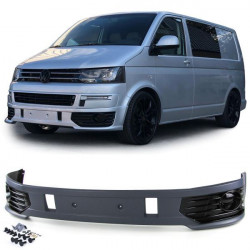 Spoiler nárazníka Sportline s rámčekmi hmlových svetiel pre VW T5.2 09-15