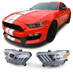 Bi-Xenon Predné svetlá čierna chrom (pár) pre Ford Mustang 6 Coupe/ cabrio 14-17