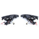 Osvetlenie RACES predné svetlá pre adapter Peugeot 206 all models 98 (H7), číra, čierna | race-shop.sk