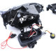 Osvetlenie RACES predné svetlá pre adapter Peugeot 206 all models 98 (H7), číra, čierna | race-shop.sk