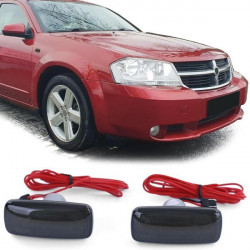 LED bočná Smerovka čierna pre Dodge Charger Avenger Caliber Nitro