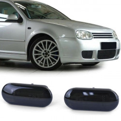 RACES LED bočné smerovky (LED Bar) pre VW Golf 3 + 4 Bora Lupo Up!, čierno-dymová