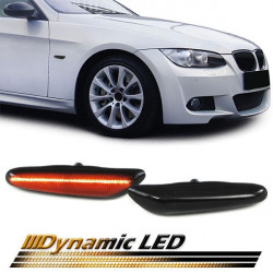 Dynamické LED bočné smerovky čierna vhodné pre BMW E81 E87 E90 E92 E93 X1 E84