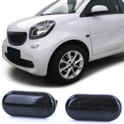 Dynamické LED bočné smerovky čierna pre Smart Fortwo 453 Coupe Cabrio 14-18