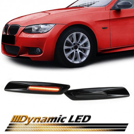 Osvetlenie Dynamické LED bočné smerovky čierna vhodné pre BMW 1 Series E82 E88 5 Series E60 E61 | race-shop.sk