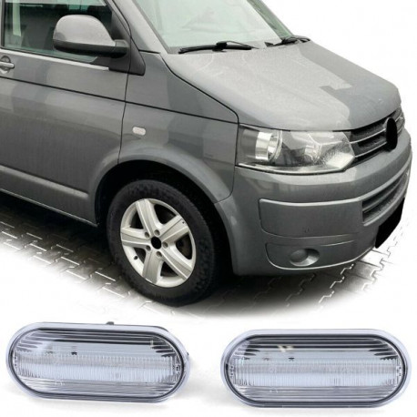 Osvetlenie Bočné dynamické LED smerovky Číre pre VW T5 Transporter Caravelle Multivan from 03 | race-shop.sk