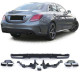 Body kit a vizuálne doplnky Zadný difúzor so 4 koncovkami čierna lesklá pre Mercedes C Class W205 14-18 | race-shop.sk