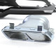 Body kit a vizuálne doplnky Zadný difúzor s koncovkami výfuku chrom pre Mercedes A Class W176 12-18 | race-shop.sk