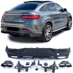 Sport Zadný difúzor s 4 koncovkami výfuku pre Mercedes GLE Coupe C292