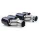Univerzálne koncovky Carbon Dvojité koncovky výfuku 4 koncovky duplex vhodné pre BMW 5 Series F10 F11 6 Series F12 F13 | race-shop.sk