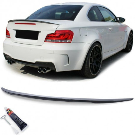 Body kit a vizuálne doplnky Zadný spojler čierny lesklý s ABE pre BMW E82 Coupe Facelift 07-13 | race-shop.sk