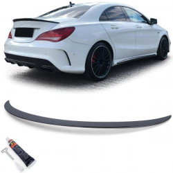 Zadný lip spojler sport čierny lesklý s ABE pre Mercedes CLA C117 13-19