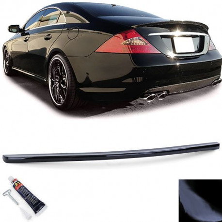 Body kit a vizuálne doplnky Zadný lip spojler sport čierny lesklý pre Mercedes CLS C219 04-10 | race-shop.sk