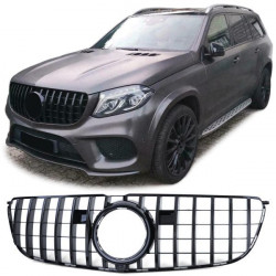 Čierna lesklá maska chladiča pre Mercedes GLS X166 15-19