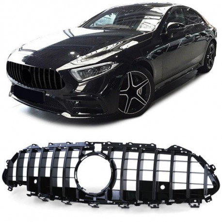Body kit a vizuálne doplnky RACES maska chladiča (Sport) pre Mercedes CLS C257 from 17, čierna | race-shop.sk