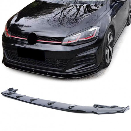 Body kit a vizuálne doplnky Predný spojler lip CUP čierna lesklá pre VW Golf 7 GTI 13-20 | race-shop.sk