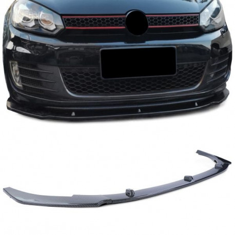 Body kit a vizuálne doplnky Predný spojler lip CUP carbon pre VW Golf 6 GTI 09-13 | race-shop.sk