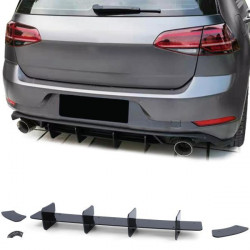 Zadný difúzor čierna lesklá pre VW Golf 7 GTI Sedan 13-20