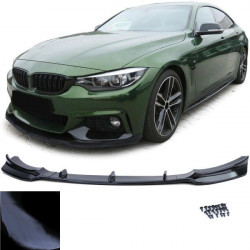 RACES predný splitter pre BMW 4 Series F32 F33 F36, lesklá čierna