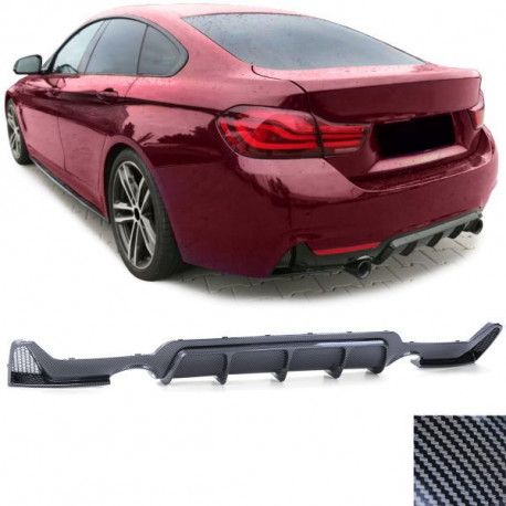 Body kit a vizuálne doplnky Difúzor zadného nárazníka carbon jedna koncovka vhodné pre 4 series BMW F32 F33 F36 | race-shop.sk