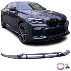 RACES predný splitter (Performance) pre BMW X6 G06 from 19, lesklá čierna