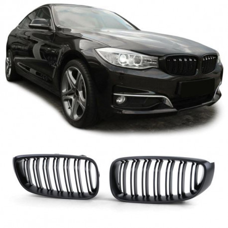 Body kit a vizuálne doplnky Mriežky chladiča (dvojité) performance matné pre BMW 3 Series GT F34 13-16 | race-shop.sk
