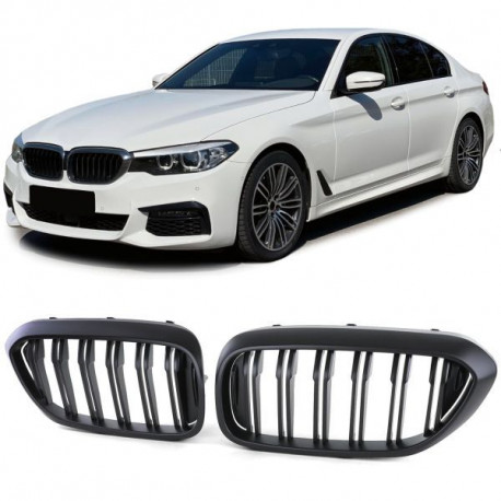 Body kit a vizuálne doplnky Mriežky chladiča (dvojité) performance matné pre BMW 5 Series G30 G31 17-20 | race-shop.sk