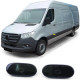 Osvetlenie RACES LED bočné smerovky pre 2 Mercedes Sprinter B906 06-16 907 910 18, čierna | race-shop.sk