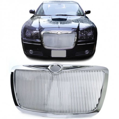 Body kit a vizuálne doplnky Maska chladiča RR štýl chrom pre Chrysler 300C Sedan/ Touring 04-11 | race-shop.sk