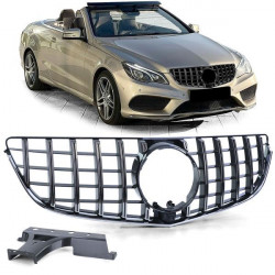 Čierna chrómová športová maska pre Mercedes E cabrio A207 Coupe C207 13-17