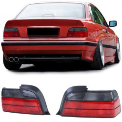 Čierno-červené zadné svetlá pre BMW 3 Series E36 Coupe/ cabrio 90-99