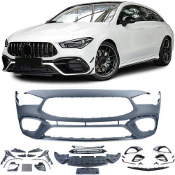 Predný športový nárazník s mriežkami a doplnkami pre Mercedes CLA X118 od 19