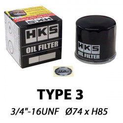 HKS Type 3 Oil Filter 3/4-16 UNF (Toyota 1JZ and 2JZ, Lexus)