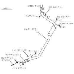 HKS Mid-Pipe pre Honda Jazz a Fit GE