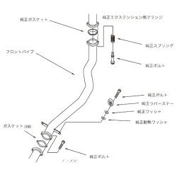 HKS DOWNPIPE PRE Mitsubishi Lancer Evo 8