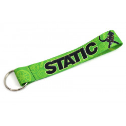 Krátka kľúčenka "Static" - zelená