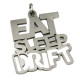 Kľúčenky Kovová kľúčenka "EAT SLEEP DRIFT" - nerez | race-shop.sk